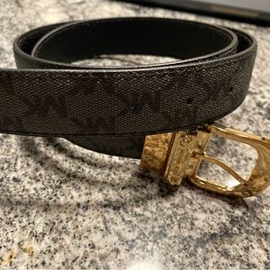 Michael Kors women belt with printed logs